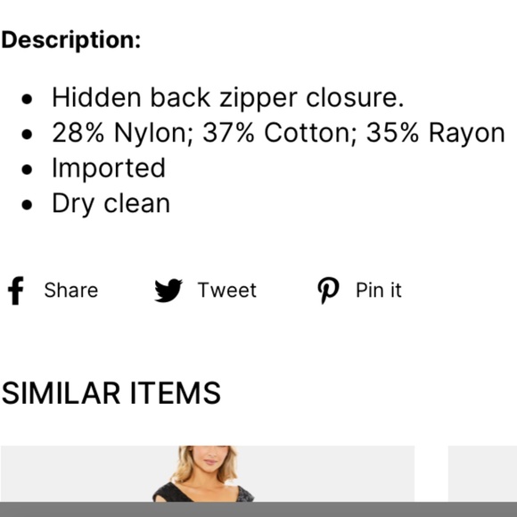 Eliza J Navy Lace Cocktail Dress Size 10 - Picture 7 of 8